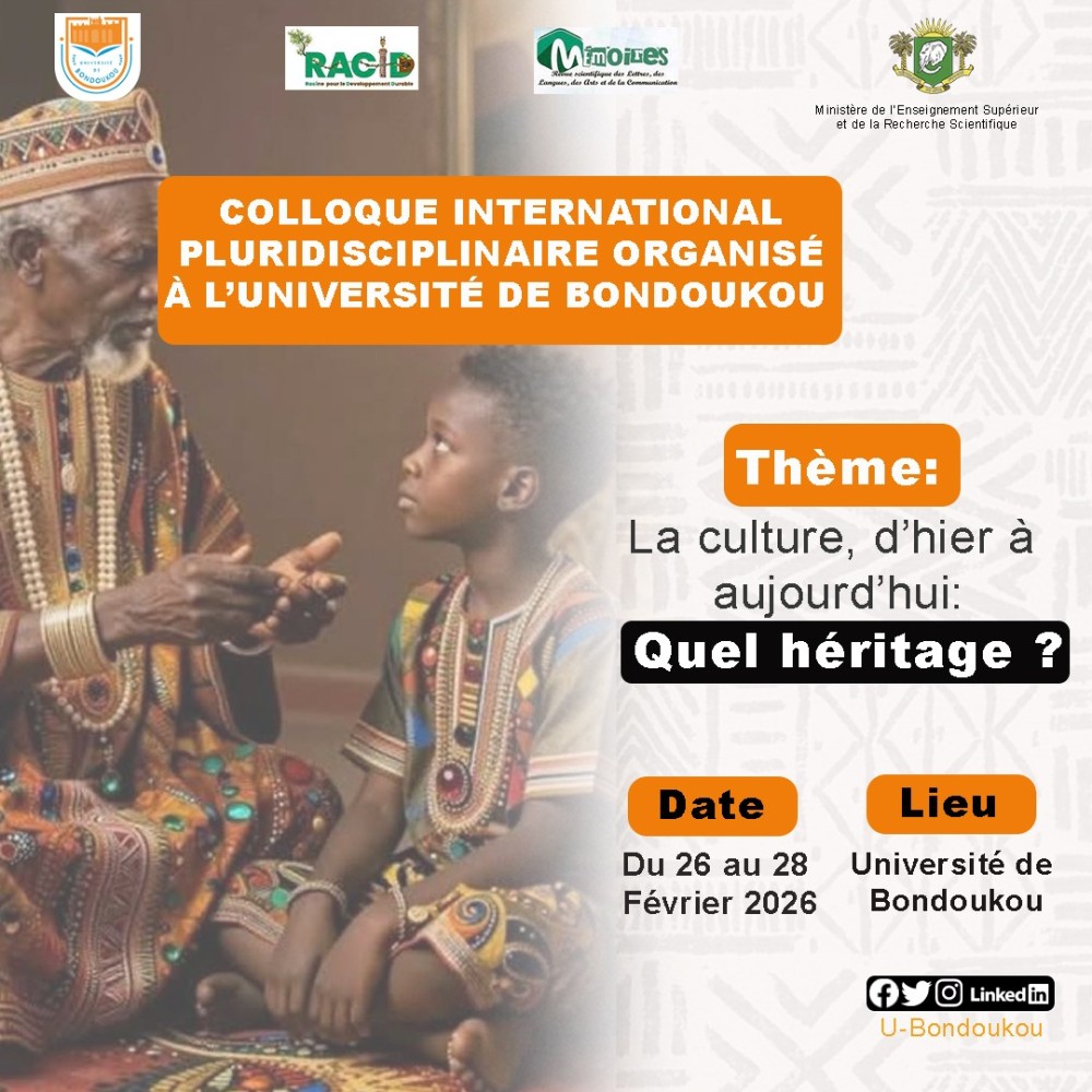 Universit&eacute; de Bondoukou accueil un colloque international pluridisciplinaire