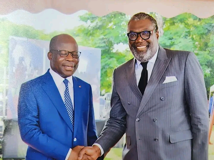 Le Professeur Mamadou Samba, &eacute;minent expert de sant&eacute; publique, au c&ocirc;te du ministre de la sant&eacute; de c&ocirc;te d'ivoire,