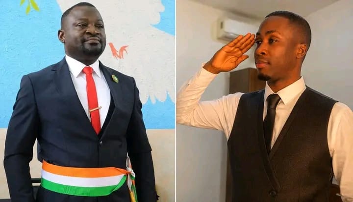 Le Maire Ouattara Anzoumana et Mr.Adingra Carter