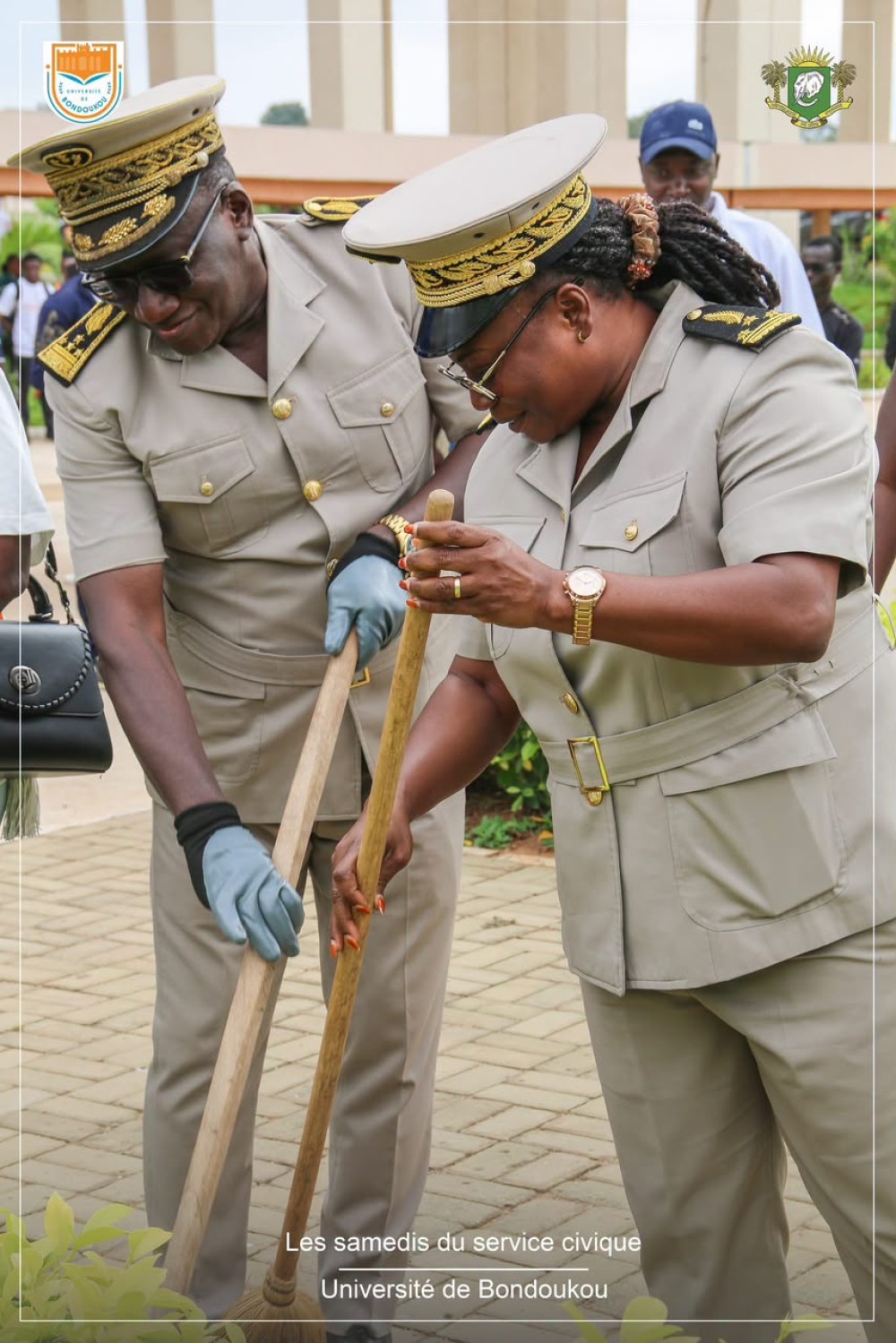 Le corps pr&eacute;fectoral au coeur de la 7ᵉ &eacute;dition des Samedis du service civique, marqu&eacute;e par une op&eacute;ration coup de balai au sein de  l&rsquo;Universit&eacute; de Bondoukou.